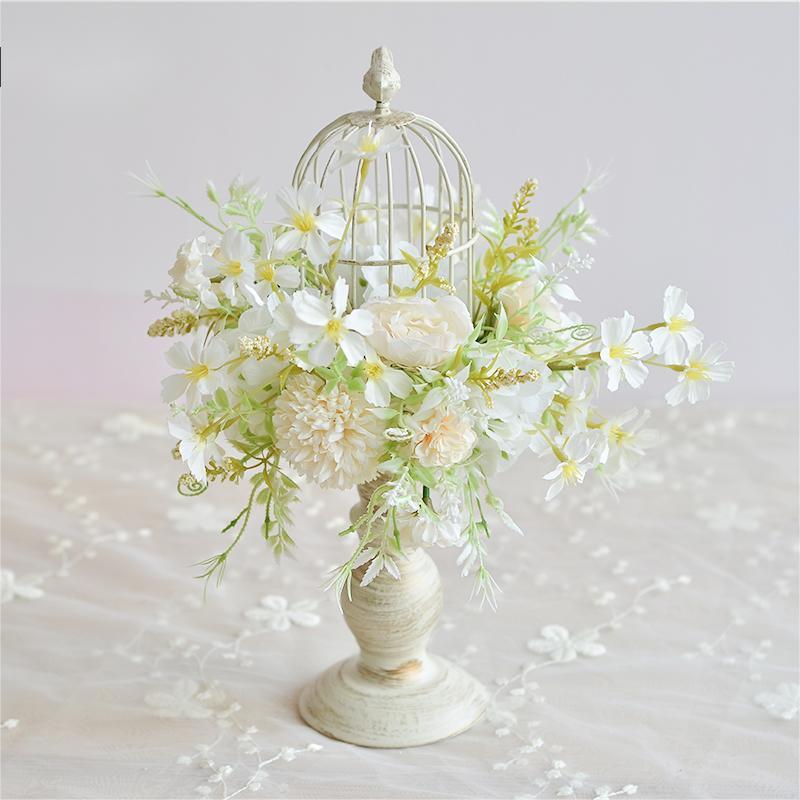 Table Flowers Decor - Birdcage -5 Colors