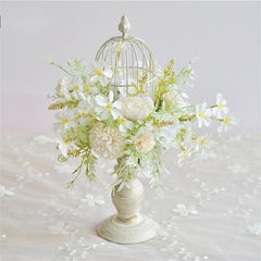 Table Flowers Decor - Birdcage -5 Colors