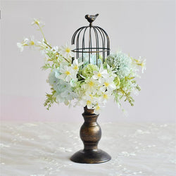 Table Flowers Decor - Birdcage -5 Colors