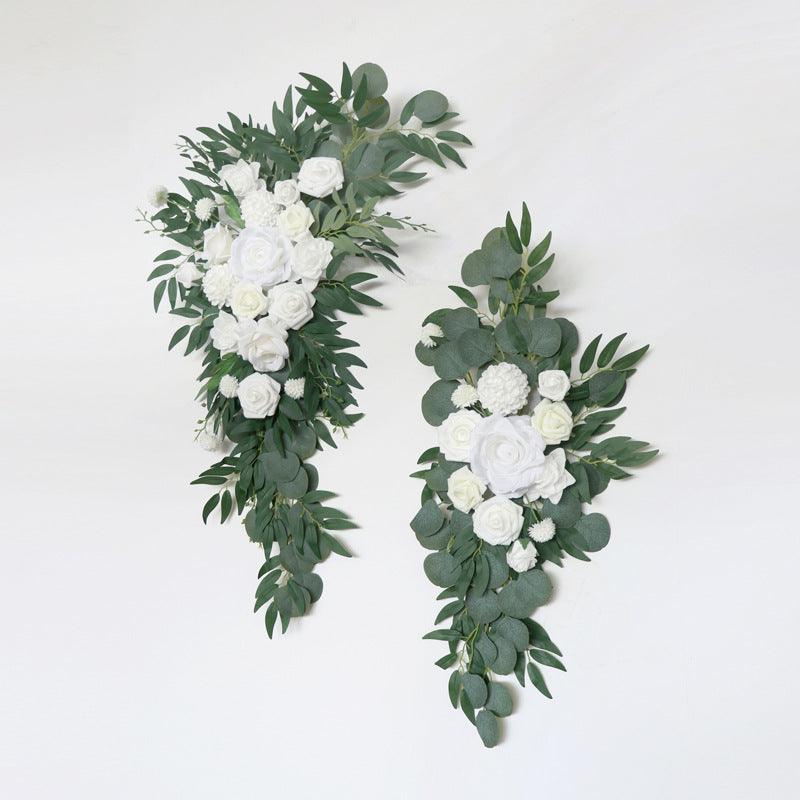 Wedding Arch Flowers Decor with White & Green Max