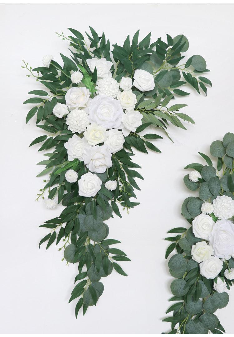 Wedding Arch Flowers Decor with White & Green Max