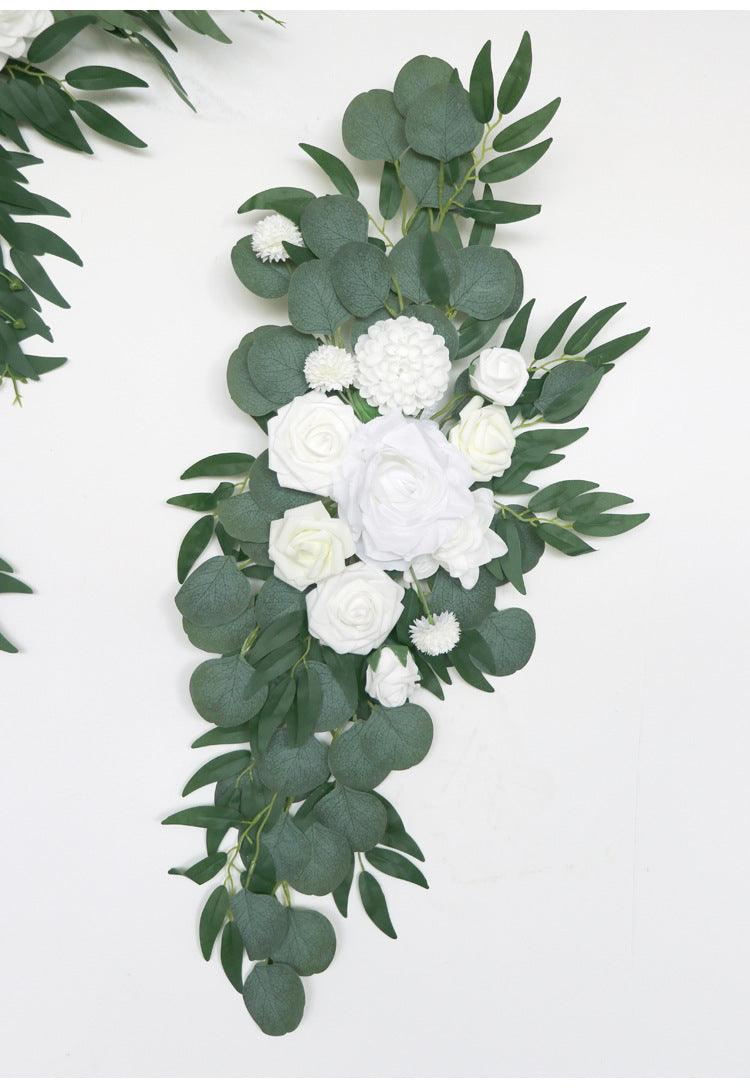 Wedding Arch Flowers Decor with White & Green Max