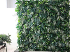 Flower Wall  Rainforest Fabric Rolling Up Curtain Floral Backdrop Wedding Party Proposal Decor